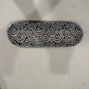 Blue and White Patterned Tray